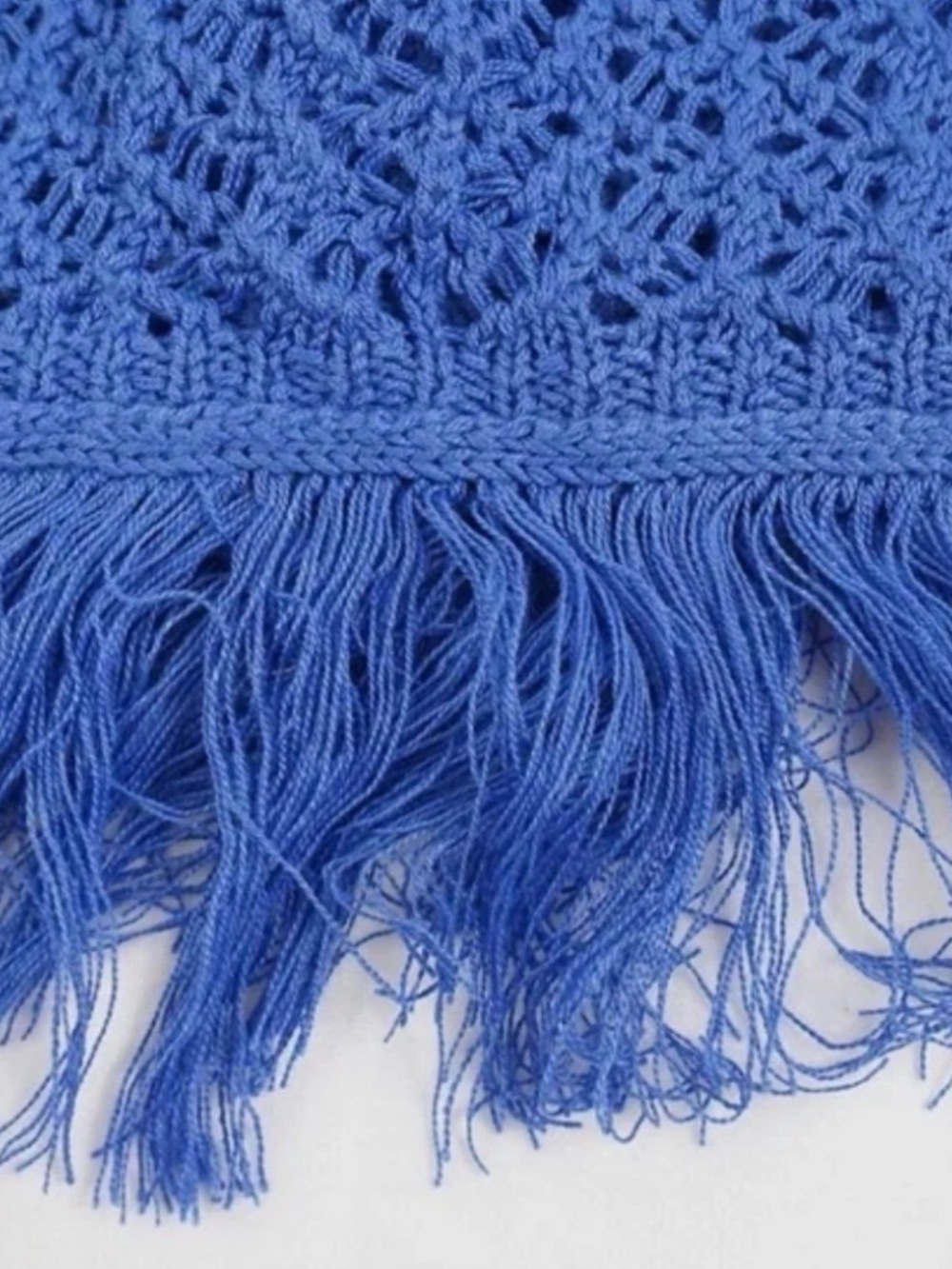 NWT - Capittana Ali Blue Knitted Maxi Crochet Dress - Size M/L - Picture 8 of 15